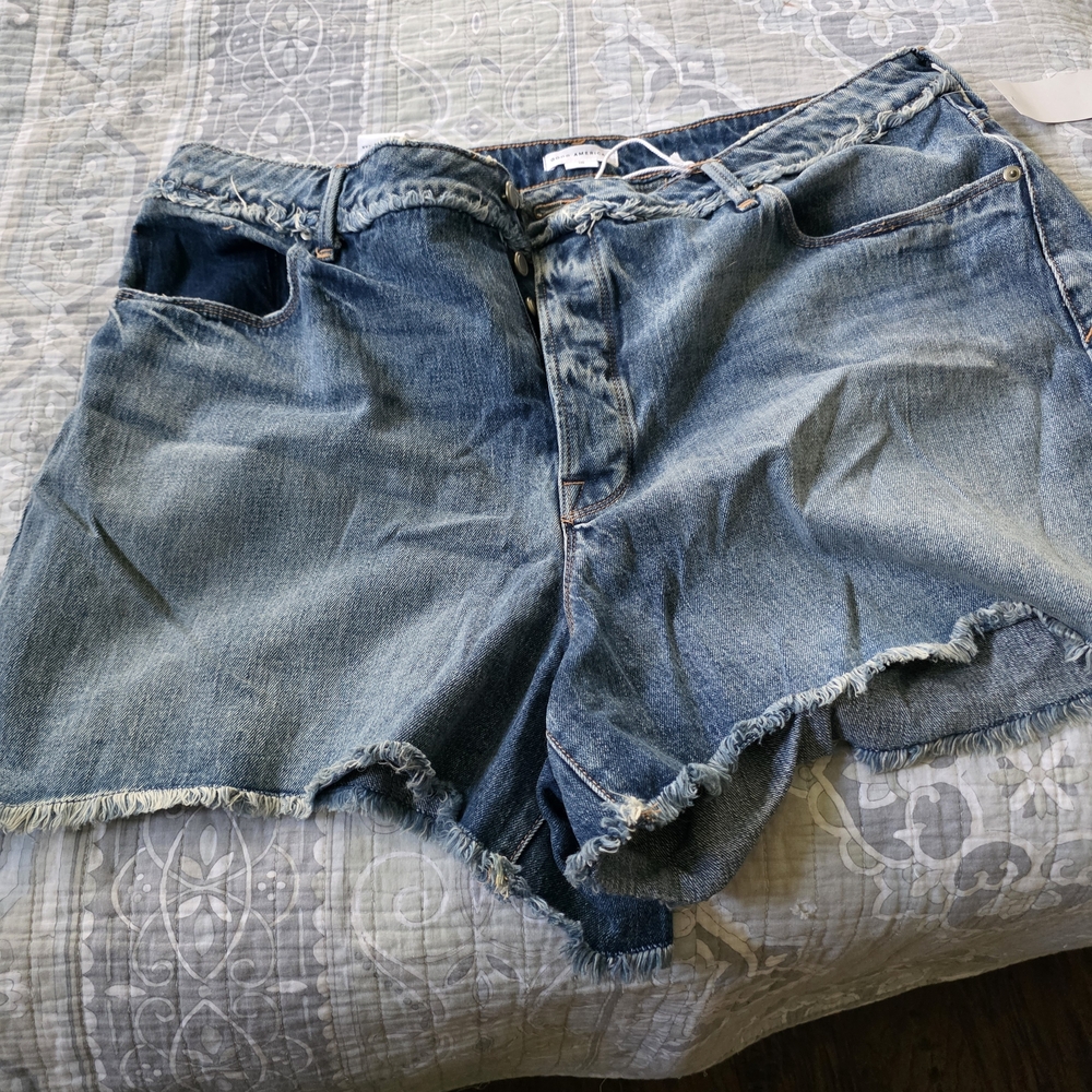 Good American Blue Denim Shorts